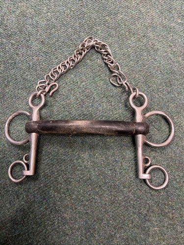 Rubber pelham bit - rubber,