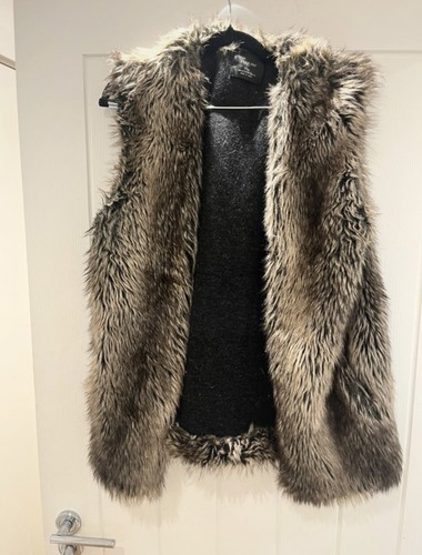 Vintage faux fur gilet - vintage, –