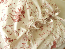 Ikea Duvet Cover & 1 Pillowcase Single Alvine Bukett White Cotton Floral Sprigs