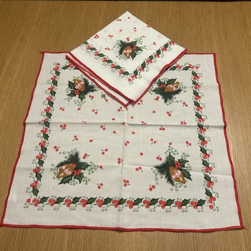 Vintage christmas napkins - christmas,