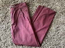 Men’s Burgundy Chinos Jeans