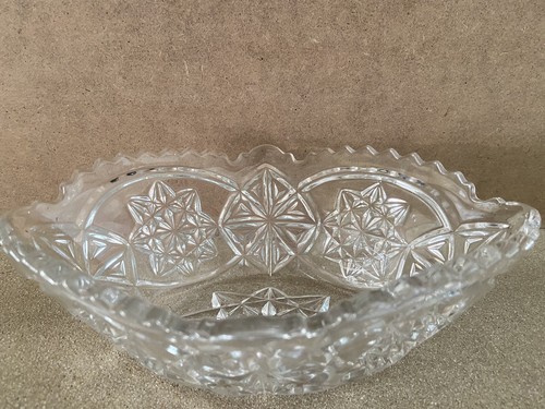 Stunning vintage pressed clear - pressed,