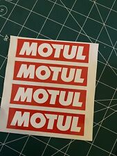 MOTUL Classic Bike STICKERS x4with FREE POSTAGE. 10cmx2.5cm
