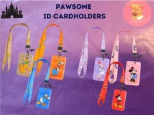 Disney ID Card Holder and Lanyard Set, Mickey Mouse Lanyard, Disney Badge Holder