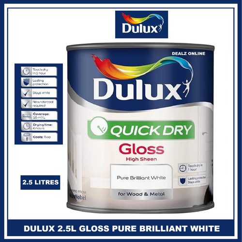 Dulux quick dry gloss l - dry, 2.5