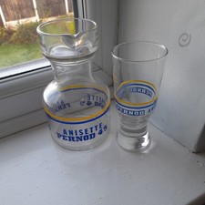 PERNOD  Carafe bottle & glass