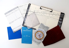 Pilots Equipment Pooleys PPL Bundle. Flight Computer, Ruler, Protractor, Logs