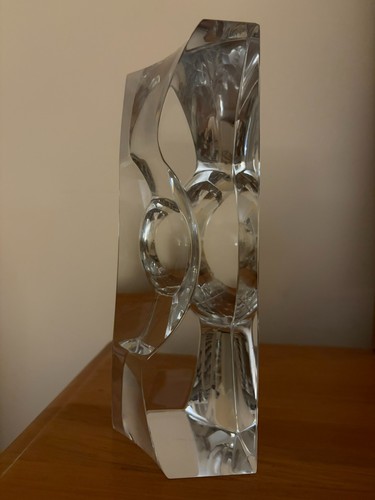 Orrefors signed abstract glass