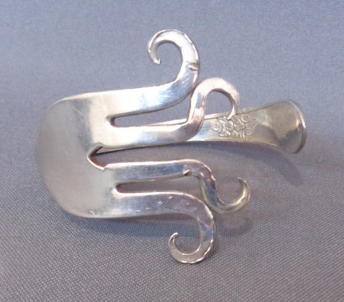 Vintage twisted fork cuff - twisted,