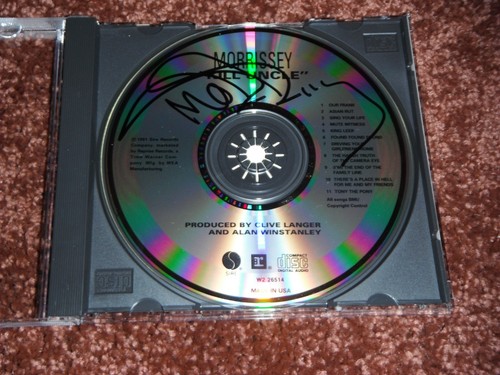 Morrissey signed kill uncle - signed, cd