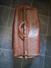 Vintage Leather Gladstone Bag 