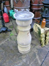 BIRD BATH - GARDEN ORNAMENT APPROX 650 mil HIGH .. CHOICE OF SUN DIAL 