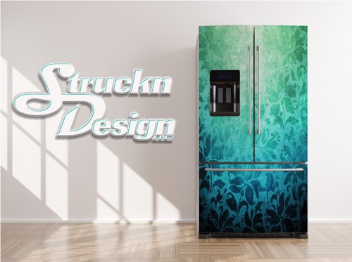 Vintage pattern fade blue - fade, cyan