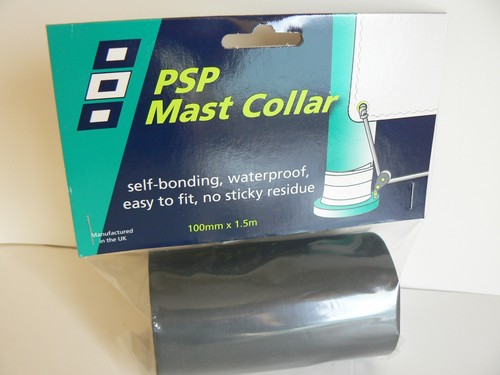 Mast collar tape black 100mm - mast,