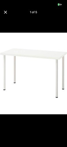 White computer desk - white,