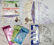 4 PC Maths Set Math Ruler