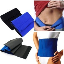 Blue Waist Trimmer Abs Belt Fat Burner Sweat Weight Loss Body Shaper Slimming