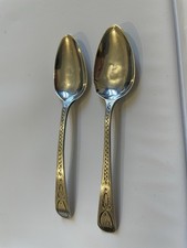 2x Sterling Silver Spoon 1808