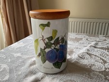 vintage portmeirion pomona jar with lid made in england