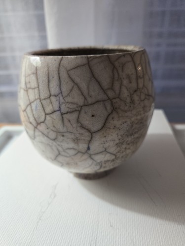 Raku pottery signed - pottery,,