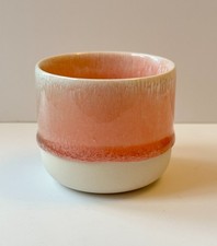 Studio Arhoj Sip Cup in Pink Glaze - Handmade Porcelain Small Pot - Art Pottery