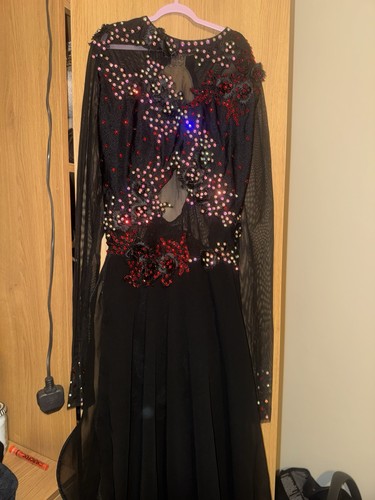 Black dance latin costume size - black,