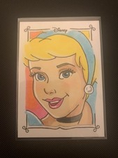 2025 Topps Disney Wonder Sketch Card Cinderella 1/1 artist drawing