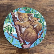Vintage Tin Peek Frean & Co Biscuit Advertising Round Tin Koala Bears Design