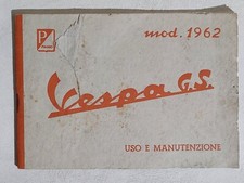 I112779 use and maintenance - Vespa GS mod. 1962 - I Edizione