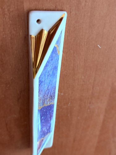 Modern ceramic blue gold - blue, shin