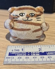 Vintage Jellycat Ping Pong Cat Striped Kitty Kitten Soft Toy Plush 2" Small 1999