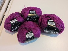 200G KING COLE GALAXY – 687 FUCHSIA pink sequin – KNITTING WOOL YARN – 4mm DK – 