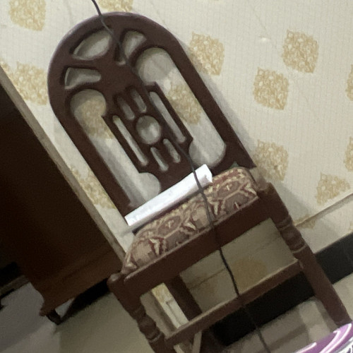 Carved wooden dining chair - carved,