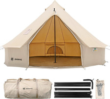 4-Season Canvas Bell Tent with