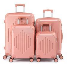 16/20/24/28in Suitcase Set 3 Piece Hard Shell ABS Cabin Suitcase 4 Wheel Trave