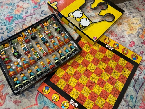 The simpsons chess set - the,
