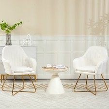 Dining Chair Set of 2, Boucle