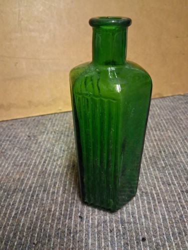 Vintage green poison bottle - vintage,