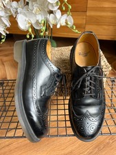 Dr Martens 3989 Black Leather Derby Dress Brogues Shoes Size UK 7 Eu 41