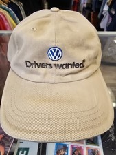 Vtg Volkswagen Drivers Wanted Strapback Hat German Car