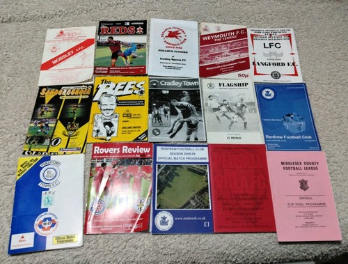 Football programmes - football,