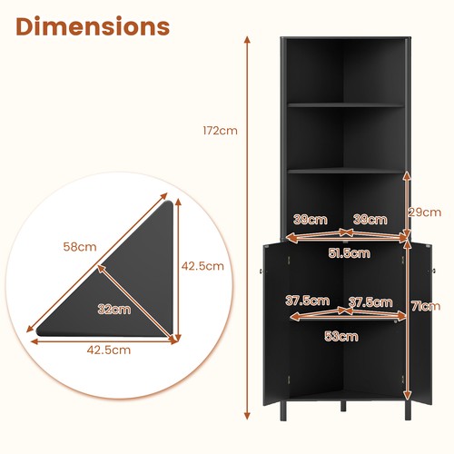 172cm tall corner - tall, modern