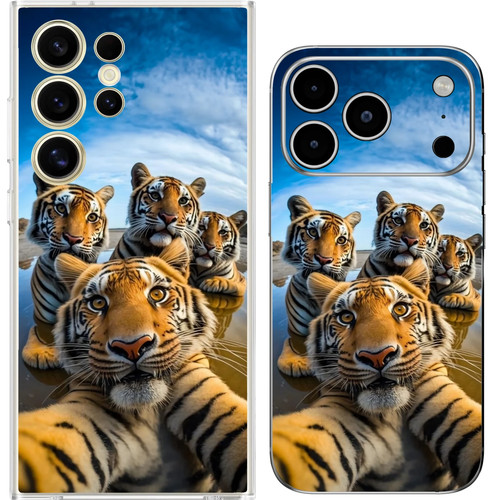 Tiger cubs family funny - cubs, selfie