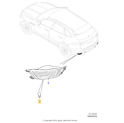 New genuine jaguar pace rear - new, f-pace