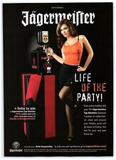 2008 Jagermeister Tap Machine Print Ad, Hot Sexy Jager Girl Shot Pour Life Party