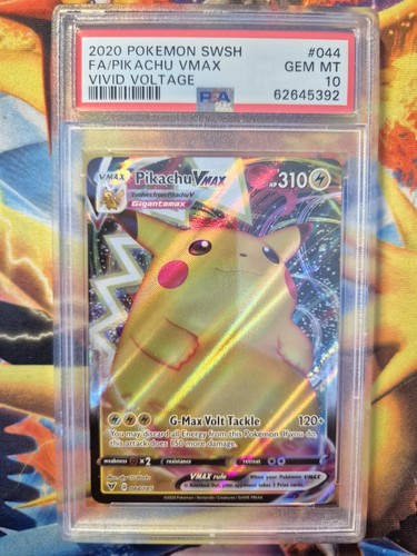 Graded pikachu vmax full art - pikachu,