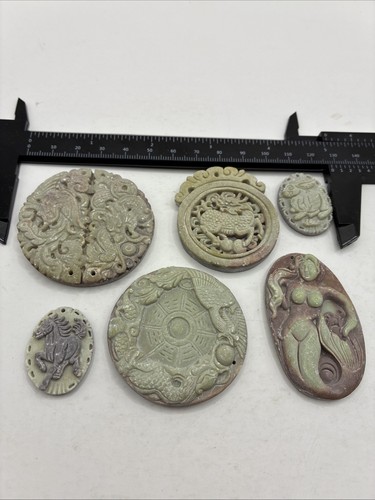 Chinese carved jade - 6x,