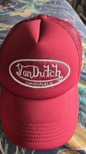 Von Dutch Red Trucker Cap