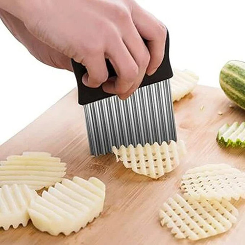 Crinkle cutter stainless steel - crinkle,