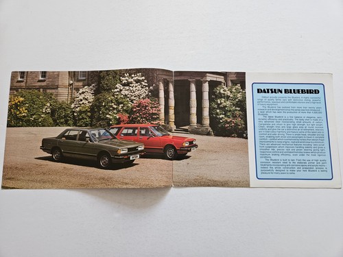 Datsun bluebird sales brochure - sales,